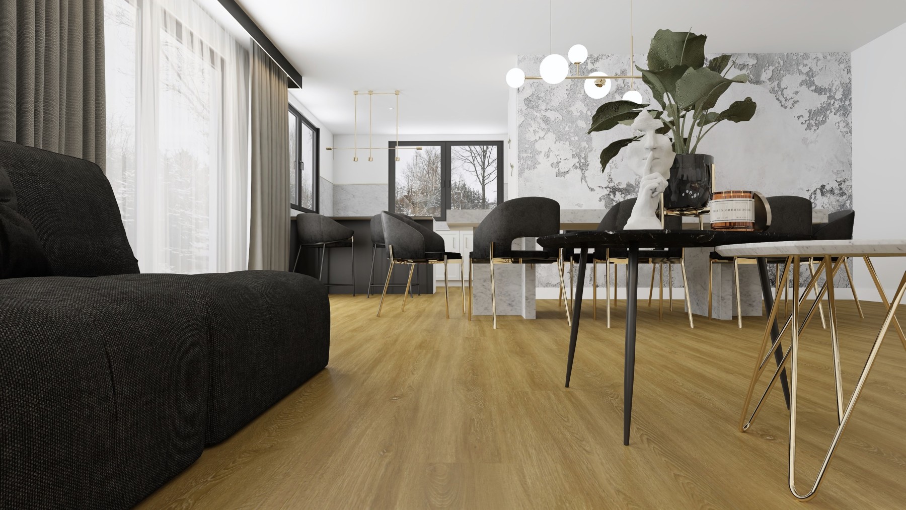 Vinyl Podlaha SPC VinCore Wood+ 6/0,55mm BARI 18x122cm (2,2m2)